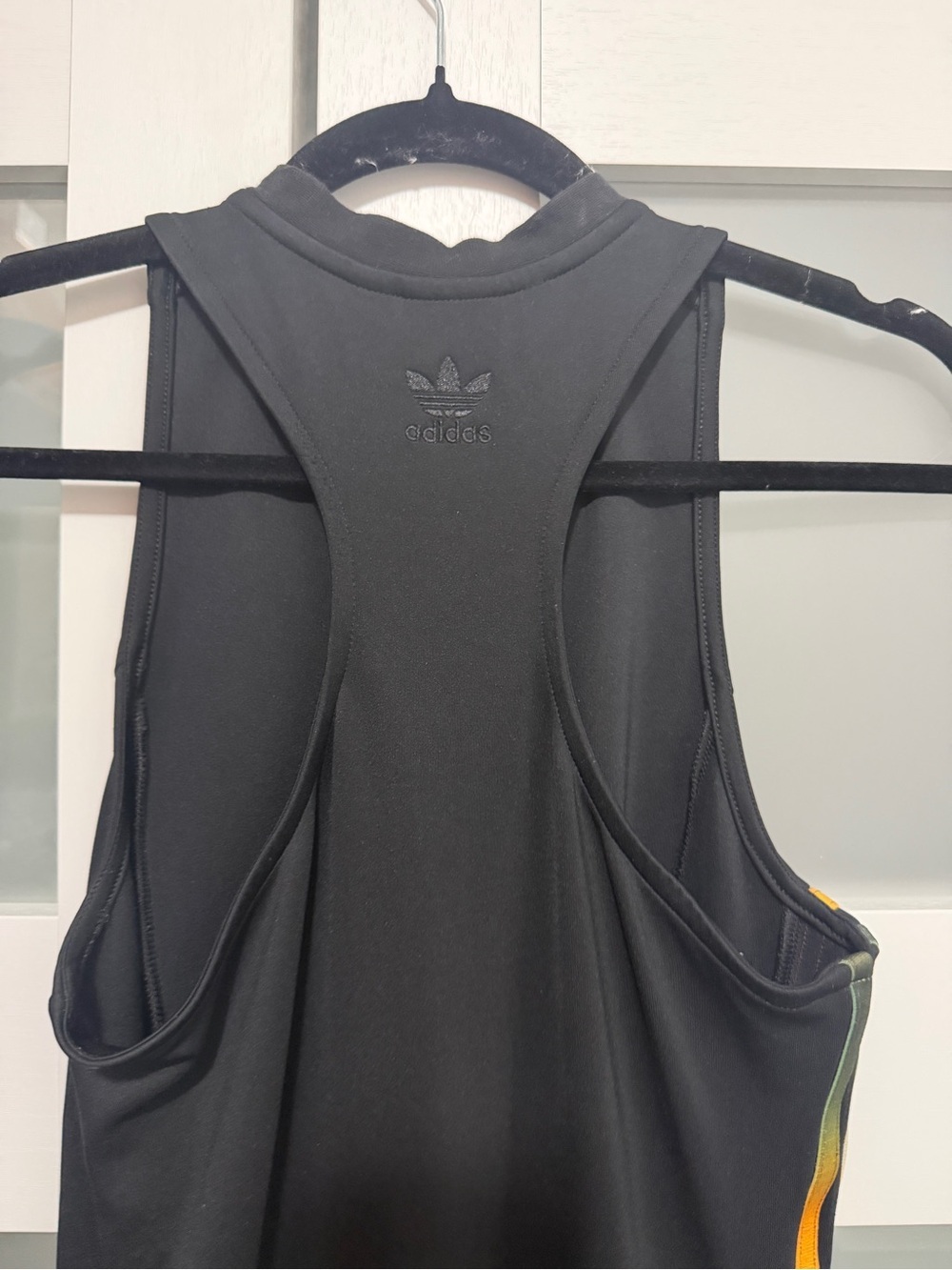 Adidas Sleeveless Jumpsuit with Rainbow Side Stripes - Picture 9 of 12